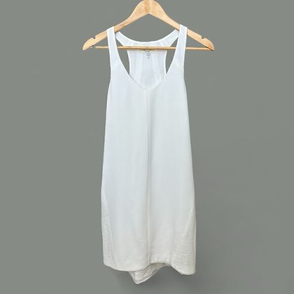 Rag & Bone Chieftain Sleeveless Mini Dress Razorback White Size 2 - Picture 1 of 3